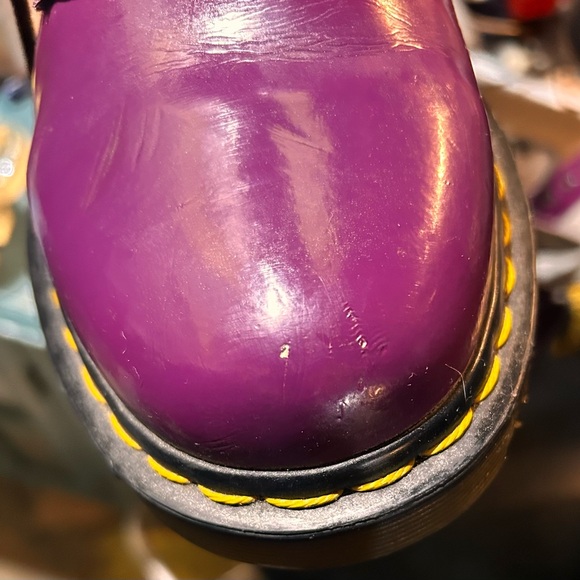 Women’s Purple Patent Leather Dr Martens - Picture 8 of 9